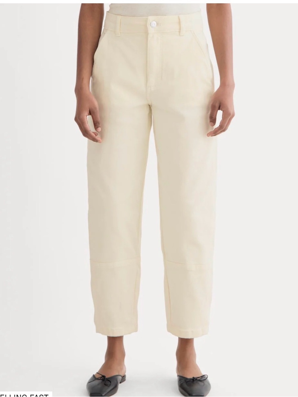 Everlane Utility Barrel Pants in Bone (12L)